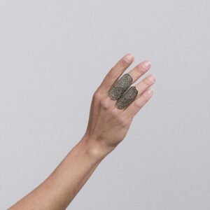 Kit Aneis Mel Strass Ouro Vintage - Imagem 1
