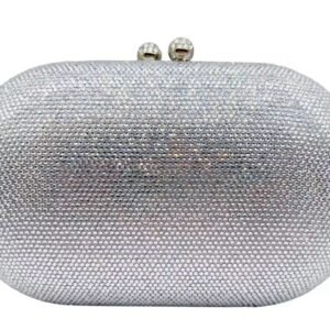 Bolsa Red Strass Prata