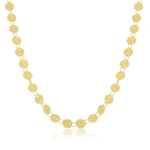 Colar Curto Medalhas Lisas - Imagem 1