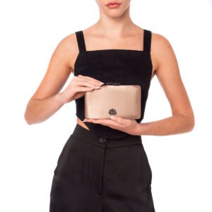 Bolsa Clutch Eva Em Cetim Fendi - Isla - Imagem 2