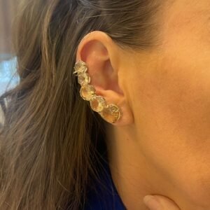 Brinco EarCuff Ródio Yellow Fancy - Juliana Manzini - Imagem 1