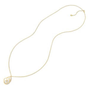 Colar longo dourado perola shell Locked Pearl