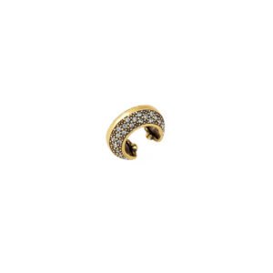 Piercing Cristais Op Art Ouro Vintage - Hector Albertazzi