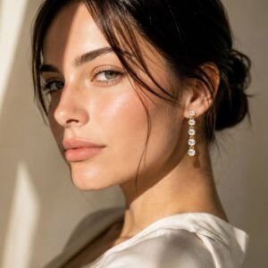 Brinco Pendente P Cristal Luminatti - Estela Geromini
