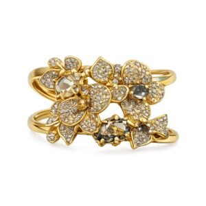 Bracelete Jardim Encantado Claudia Arbex Ouro Vintage