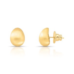 Brinco stud gota fosco Essential Gold
