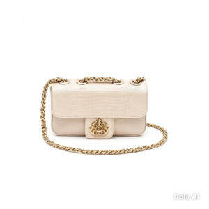 Bolsa Isla Mine Anne Lizard Vanilla/ouro