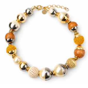Colar Handmade Mix Dourado - Juliana Manzini - Imagem 1