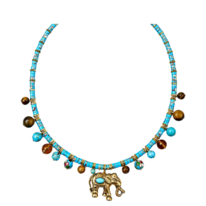 Colar Curto Multi Pedras Elefante - Rosana Bernardes - Imagem 1
