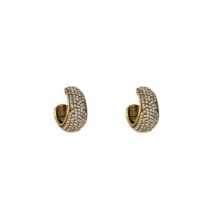 Brinco Argola Maxi Baia Ouro Vintage- Hector Albertazzi - Imagem 1
