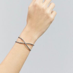 Bracelete X Line Mini Prata Boho - Hector Albertazzi - Imagem 2