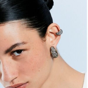 Brinco Argola Maxi Baia Ouro Vintage- Hector Albertazzi - Imagem 2