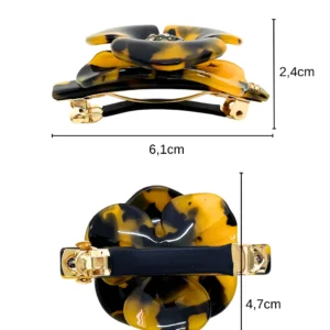 Presilha Camélia Acetato P - Imagem 2