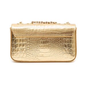 BOLSA ANNE EM COURO NATURAL NEW CROCO GOLD - Isla - Imagem 2