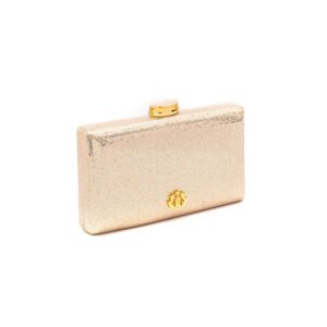 BOLSA CLUTCH EVA PEQUENA FECHO CRISTAL OURO - ISLA - Imagem 2