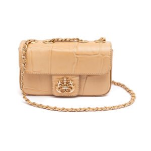 Bolsa Mini Anne Baguete em Couro Macadâmia - Isla