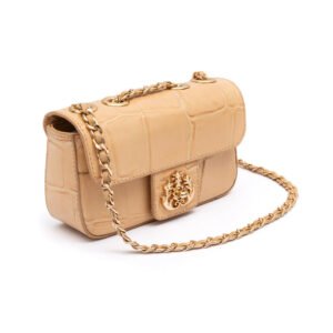 Bolsa Mini Anne Baguete em Couro Macadâmia - Isla - Imagem 3