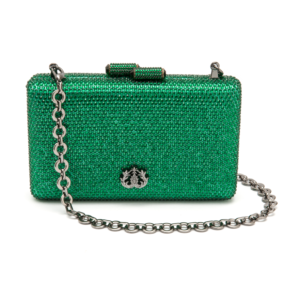 BOLSA CLUTCH EVA PEQUENA CRISTAIS VERDE ONIX - ISLA - Imagem 2