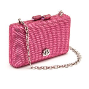 BOLSA CLUTCH EVA PEQUENA CRISTAIS PINK OURO - ISLA - Imagem 1