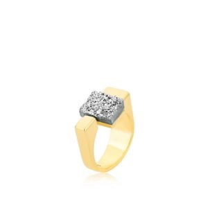ANEL DOWNTOWN P DRUZA PLATINADA ARO 17 - AYLA - Imagem 1